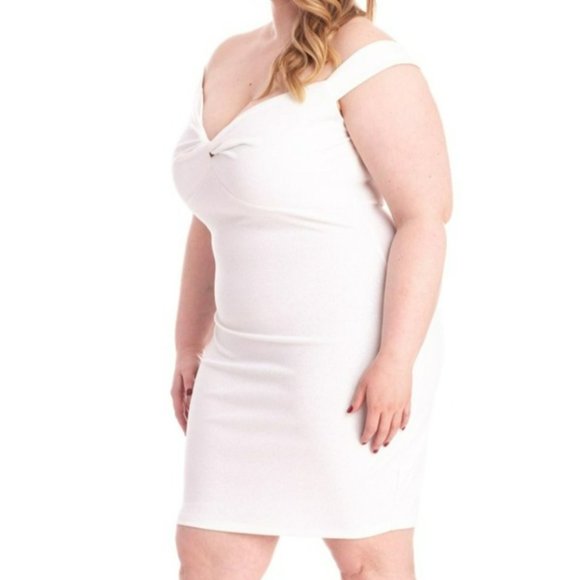 Rethm Off Shoulder Glitter Mini Dress Ivory Size XXXL NWT - Picture 5 of 6